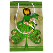 Leprechaun St. Patrick's Day Geschenktasche Mittlere Geschenktüte (Vorderseite)