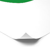 Leprechaun St. Patricks Day Green Black Poster (Ecke)