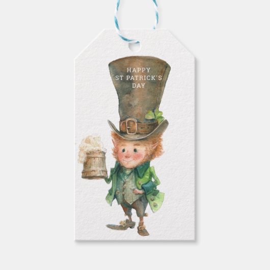 Leprechaun | St. Patrick's Day | Irish Blessing Geschenkanhänger (Vorderseite)