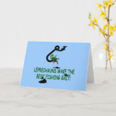 Leprechaun St Patricks Day Karte (Gelbe Blume)