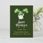 Leprechaun St.Patrick's Day Party Einladung (Stehend Vorderseite)