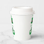 Leprechaun St. Patrick's Day Party Green Black Pappbecher (Rechts)