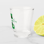 Leprechaun St. Patrick's Day Party Green Black Schnapsglas (Rechts)