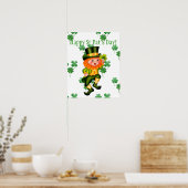 Leprechaun St Patrick's Day Poster (Küche)