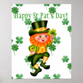 Leprechaun St Patrick's Day Poster (Vorne)