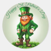 Leprechaun St. Patrick's Day Sheet Runder Aufkleber (Vorderseite)