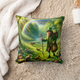 Leprechaun St. Patrick's Day Smaragdgrün-Dekor Kissen