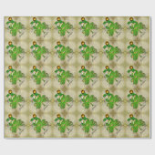 Leprechaun St. Patrick's Day Wrapping Paper Geschenkpapier (Flach)