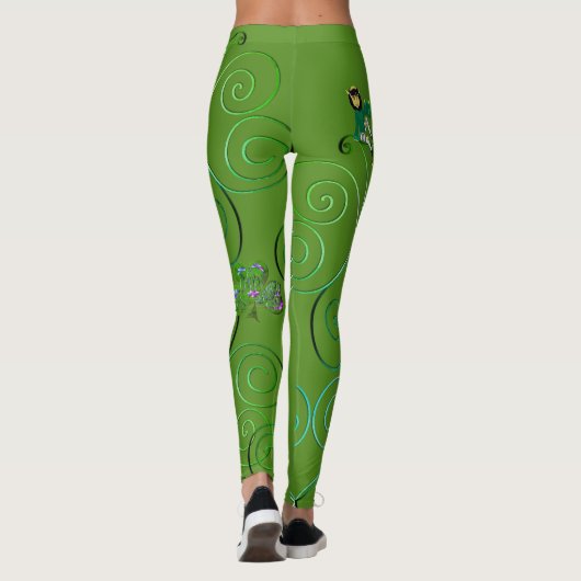 Leprechaun St. Patrick's Leggings (Rückseite)