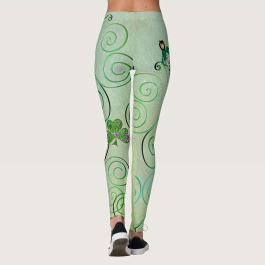 Leprechaun St. Patrick's Leggings (Rückseite)