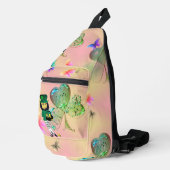 Leprechaun St. Patrick's Print Cut Sew Bag Crossbody Bag (Rechte Ecke)