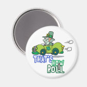Leprechaun St. Pattys Magnet (Vorderseite/Rückseite)