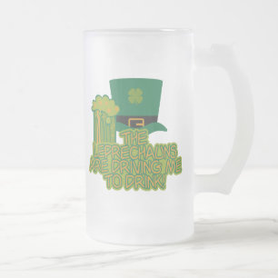 Leprechaun-Tasse Mattglas Bierglas