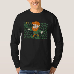 Leprechaun-Tennisspieler Lustiger St. Patricks Day T-Shirt