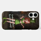 Leprechaun Toon Girl Case-Mate iPhone Hülle (Rückseite (Horizontal))