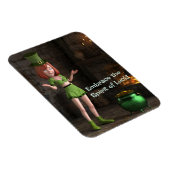 Leprechaun Toon Girl Magnet (Rechte Seite)