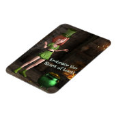 Leprechaun Toon Girl Magnet (Linke Seite)