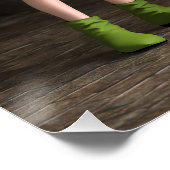 Leprechaun Toon Girl Poster (Ecke)