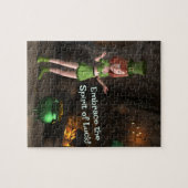 Leprechaun Toon Girl Puzzle (Horizontal)