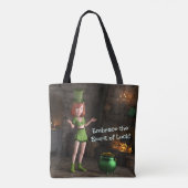Leprechaun Toon Girl Tasche (Rückseite)