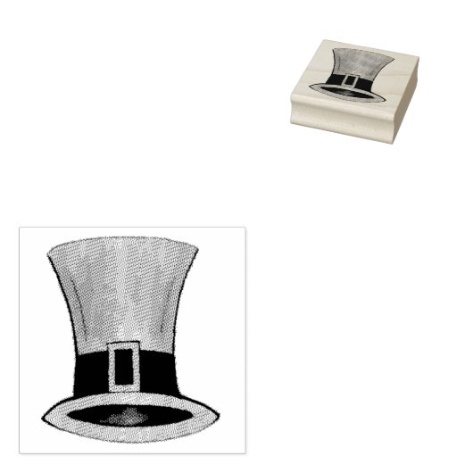 Leprechaun Top Hat Happy Saint Patrick's Day Gummistempel (Stempel)