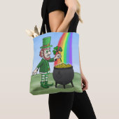 Leprechaun-Topf voller Gold St. Patrick's Day Tasche (Von Nahem)