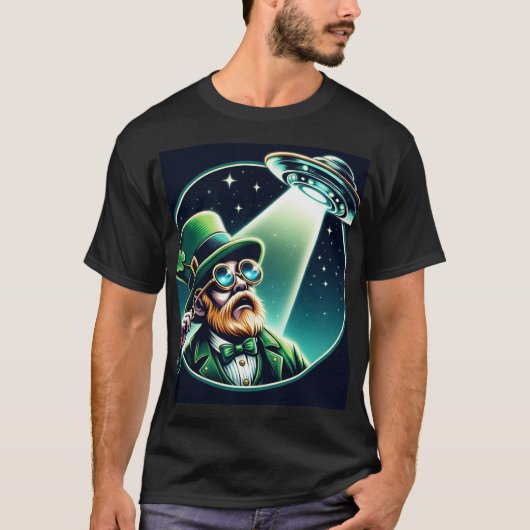Leprechaun ufo T-Shirt (Vorderseite)