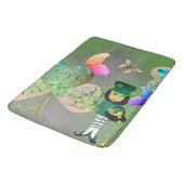 Leprechaun und Kleeblatt Bath Mat Badematte (Schrägansicht)