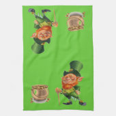 LEPRECHAUN UND POT DES GOLD-Handtuches Küchentuch (Vertikal)