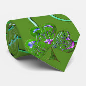 Leprechaun- und Shamrock-Krawatte Krawatte (Gerollt)