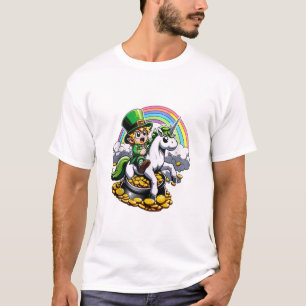 Leprechaun Unicorn Niedlich T-Shirt