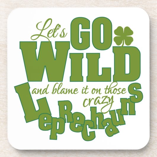 Leprechaun Untersetzer (Vorderseite)