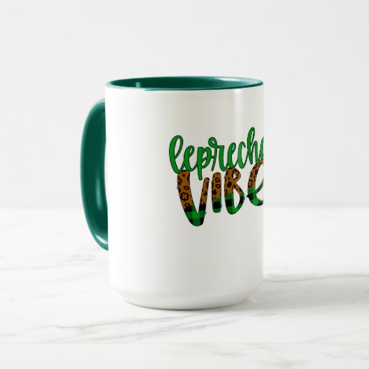 Leprechaun vibes tasse (Vorderseite Links)
