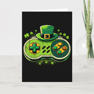 Leprechaun-Videospiel-Controller St. Paddys-Spiele Karte