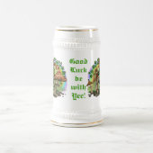 Leprechaun, "Viel Glück sei mit Yee!" Stien Beer S Bierglas (Mittel)