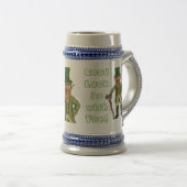 Leprechaun, "Viel Glück sei mit Yee!" Stien Bierglas (VorderseiteRechts)