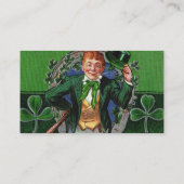 Leprechaun-Visitenkarte Visitenkarte (Rückseite)
