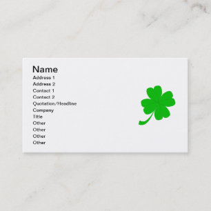 Leprechaun-Visitenkarte Visitenkarte