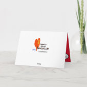 Leprechaun vs. Elf Weihnachtskarte Karte (Rückseite)