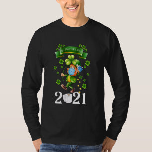 Leprechaun Weaver Mask Funny Saint Patrick S Day T-Shirt