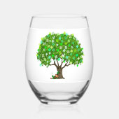 Leprechaun Weinglas Ohne Stiel (Vorderseite)