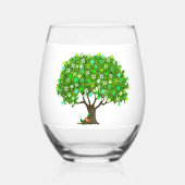 Leprechaun Weinglas Ohne Stiel (Rückseite)