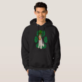 Leprechaun Wire Fox Terrier St Patricks Day Shamro Hoodie (Vorne ganz)