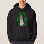 Leprechaun Wire Fox Terrier St Patricks Day Shamro Hoodie (Vorderseite)