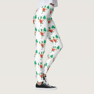 Leprechaun with Beer St. Patricks Leggings