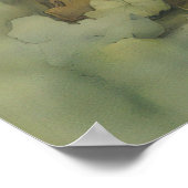 Leprechaun with Shamrocks Poster (Ecke)