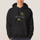 Leprechaun Wrestling St Patricks Day Hoodie (Vorderseite)