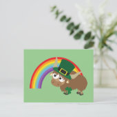 Leprechaun Yak Postkarte (Stehend Vorderseite)