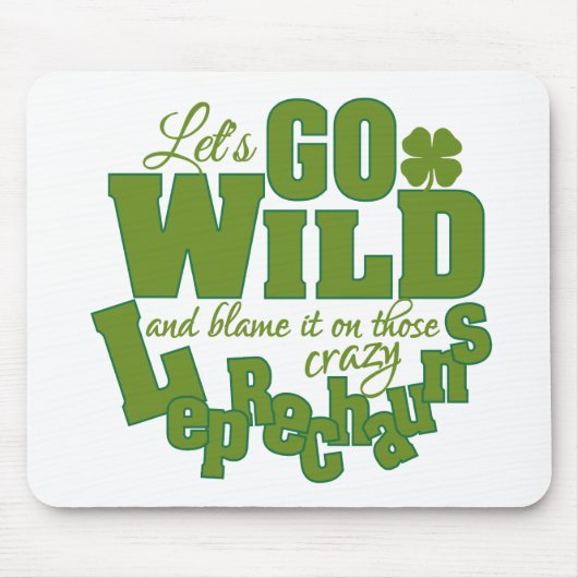 Leprechaun-Zollmousepad Mousepad (Vorne)