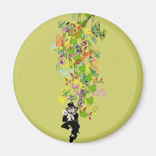 LeprechaunBlackPants Magnet (Vorne)